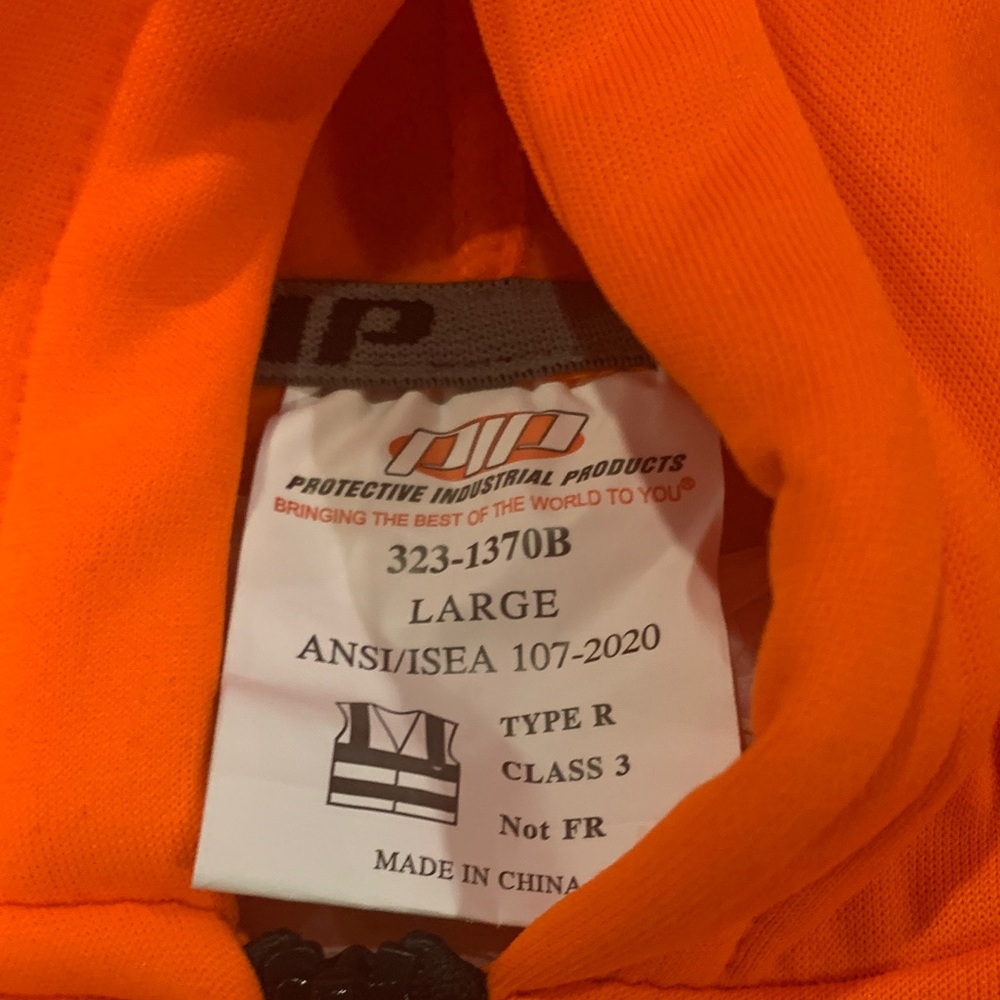 New Safety High-Visibility Orange Jacket - Picture 7 of 7
